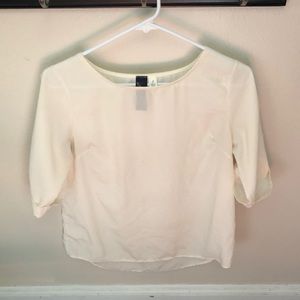 Cream blouse
